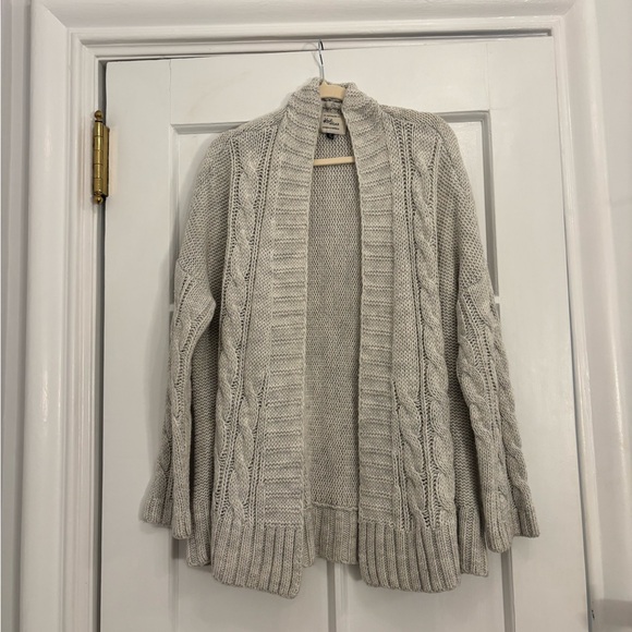 Cotton On Light Grey Cable Knit Open Cardigan - Picture 1 of 5